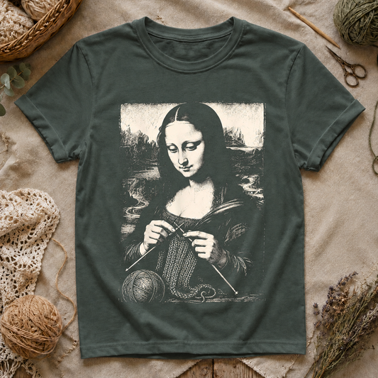 Mona Lisa Knitting T-Shirt