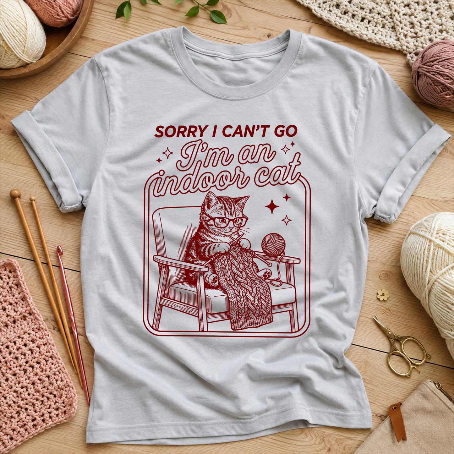 Sorry I Can’t Go I’m An Indoor Cat T-Shirt