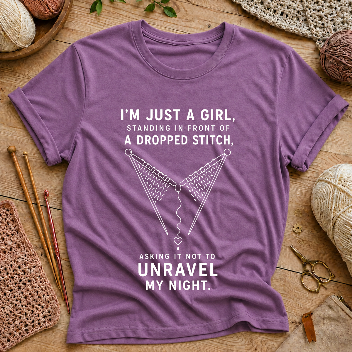 Knitting Humor T‑Shirt