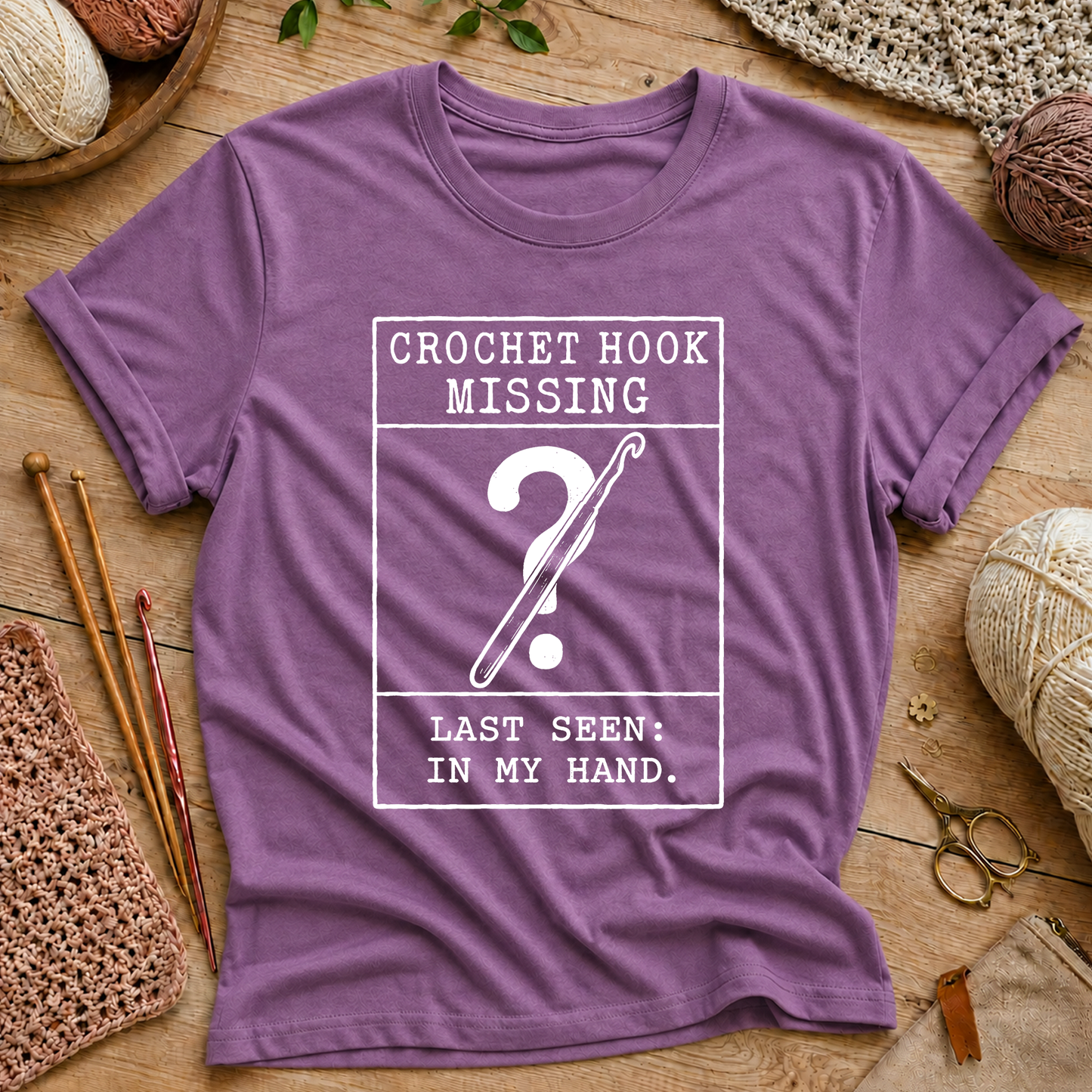 Crochet Hook Missing T-Shirt