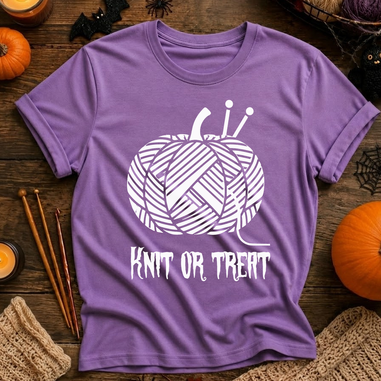 Knit or Treat Halloween T-Shirt