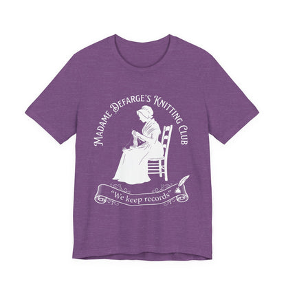 Madame Defarge’s Knitting Club: We Keep Records T Shirt