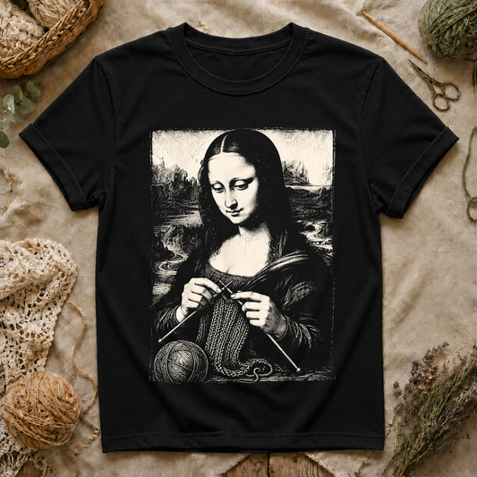 Mona Lisa Knitting T-Shirt