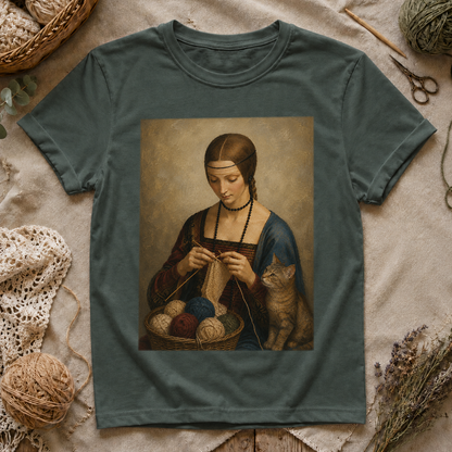 Vintage Knitting Lady T-Shirt