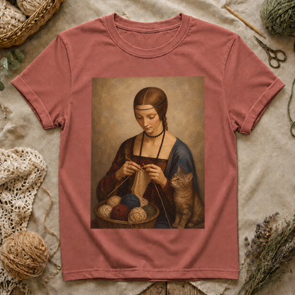 Vintage Knitting Lady T-Shirt