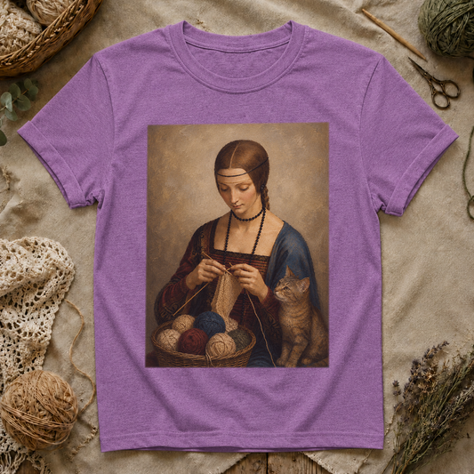 Vintage Knitting Lady T-Shirt