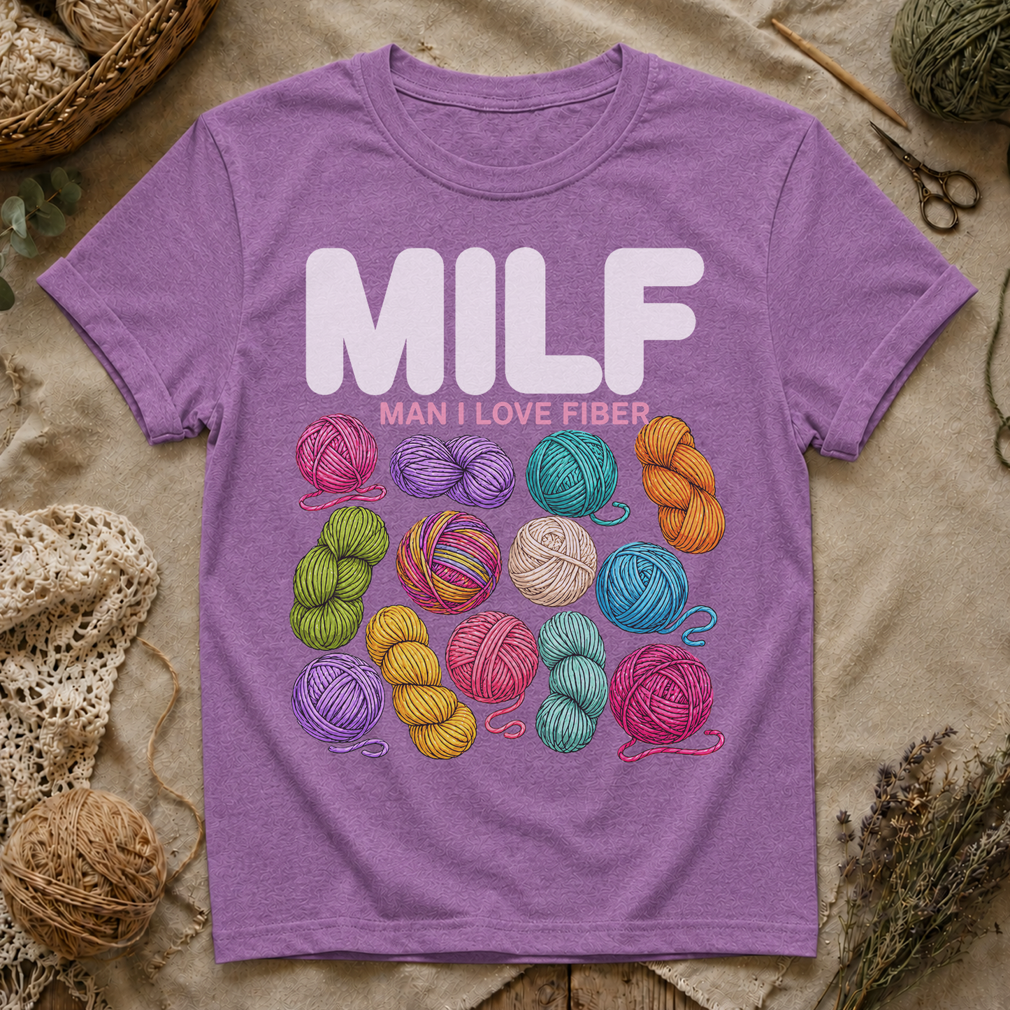 MILF Yarn Lover T‑Shirt
