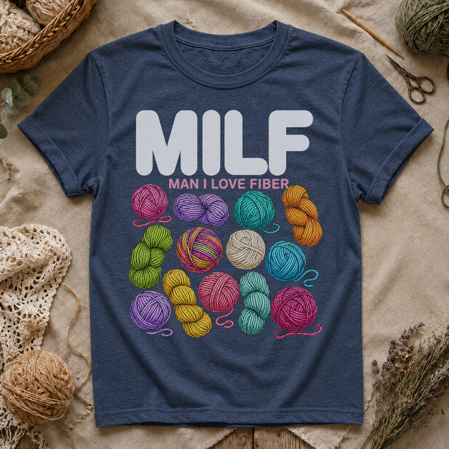 MILF Yarn Lover T‑Shirt