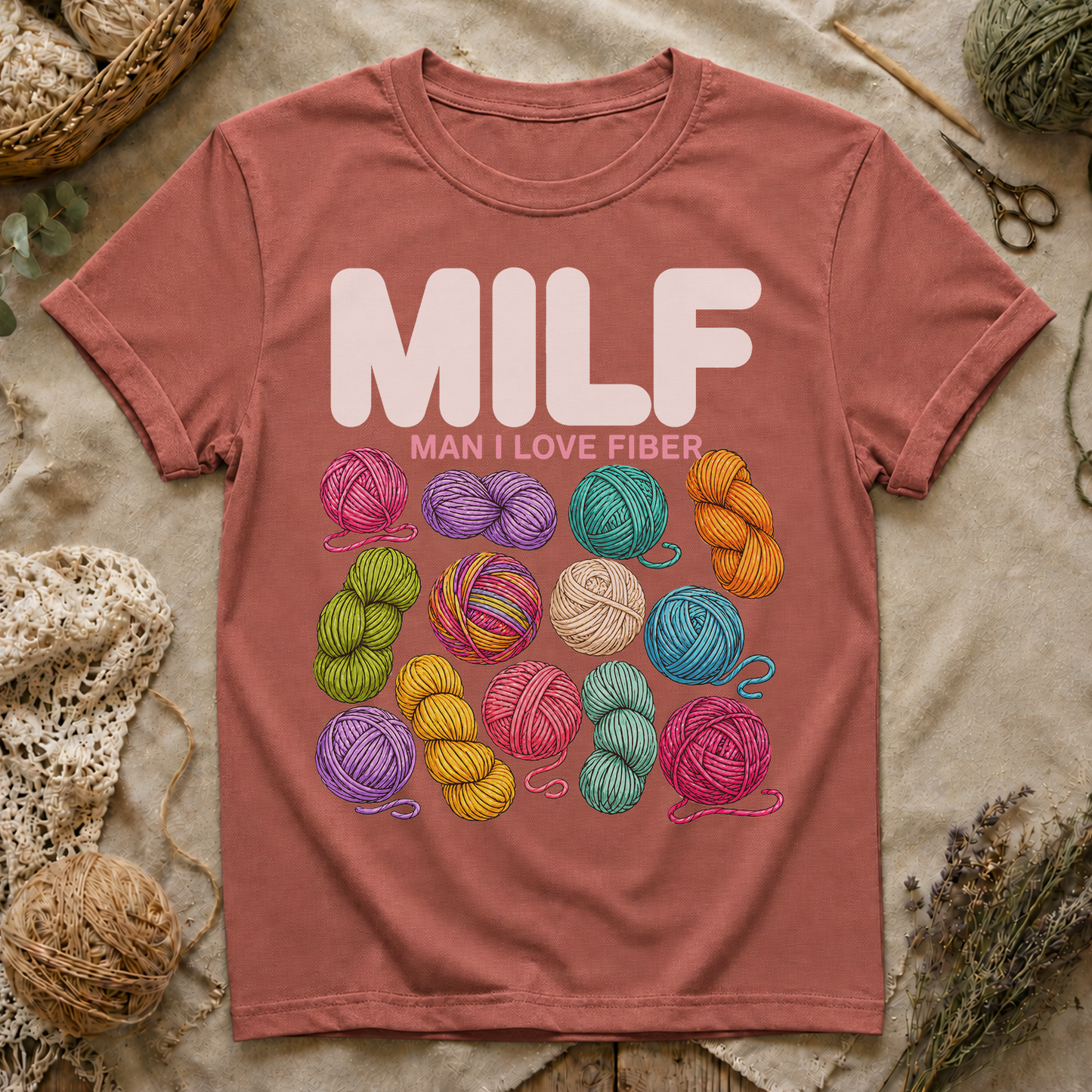 MILF Yarn Lover T‑Shirt