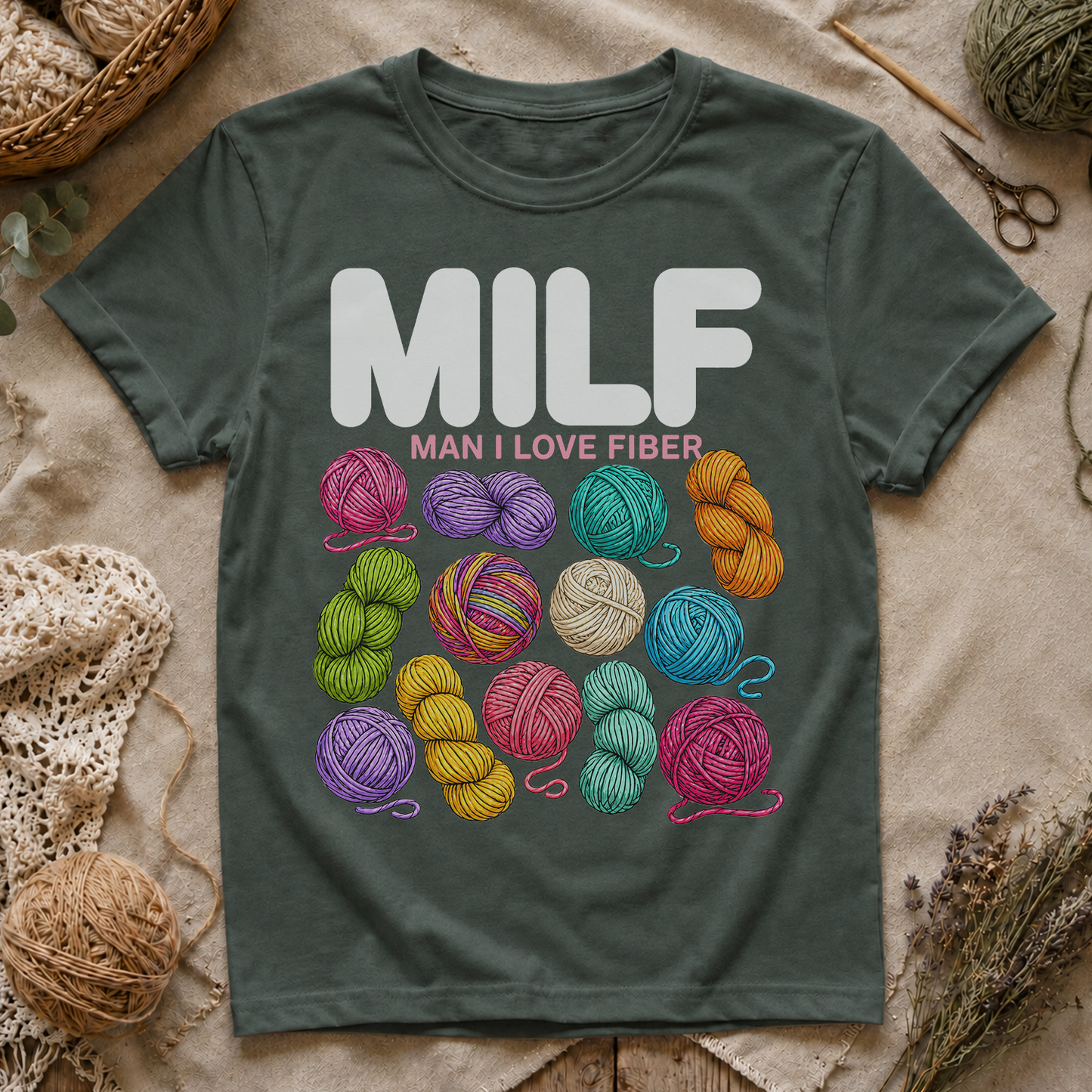 MILF Yarn Lover T‑Shirt