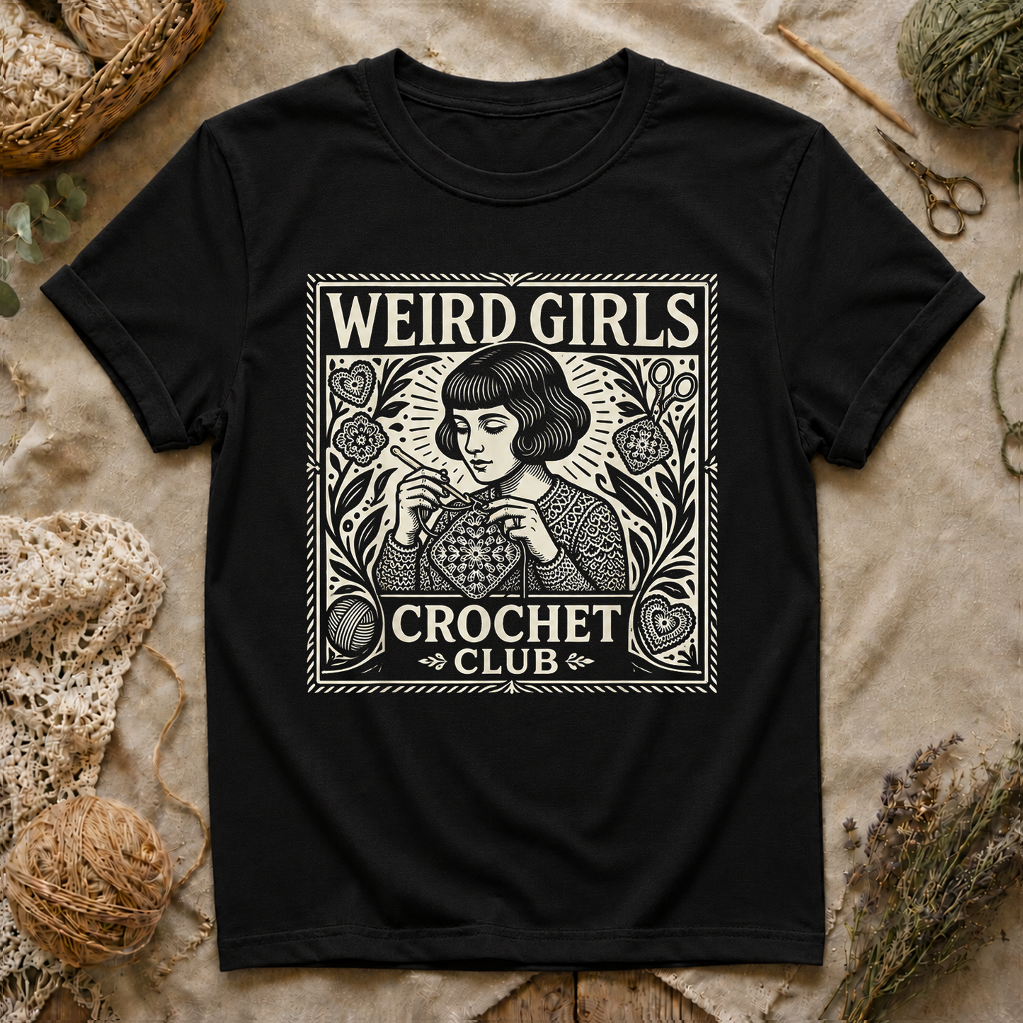Weird Girls Crochet Club T‑Shirt