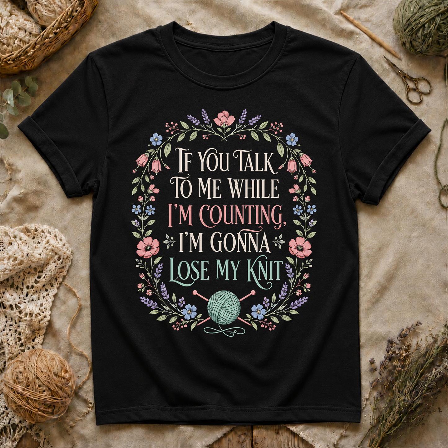 Knitting Quote T-Shirt