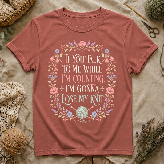Knitting Quote T-Shirt