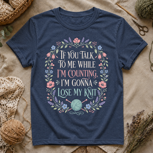 Knitting Quote T-Shirt