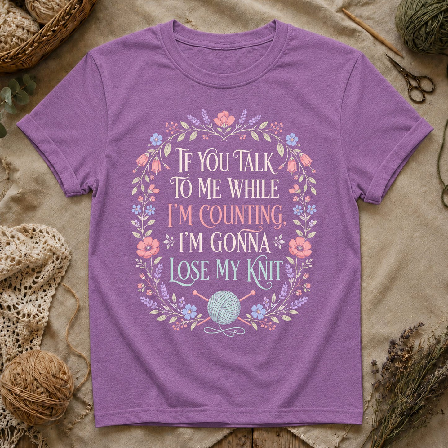 Knitting Quote T-Shirt