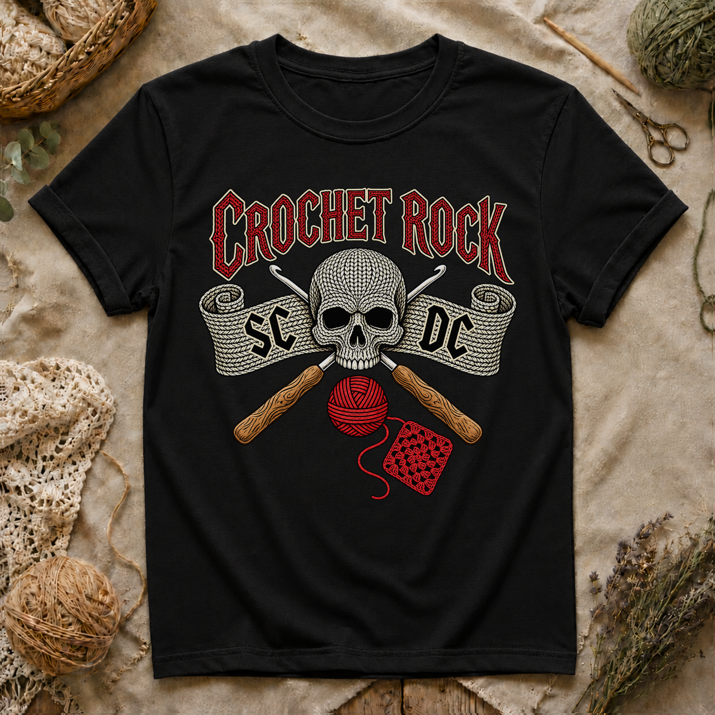 Crochet Rock T-Shirt