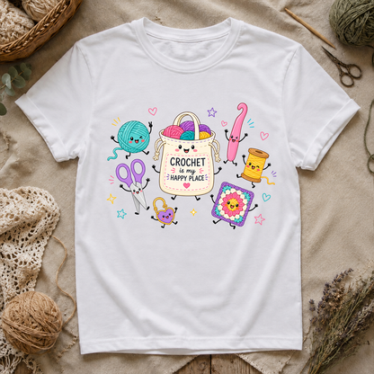 Crochet Is My Happy Place T-Shirt