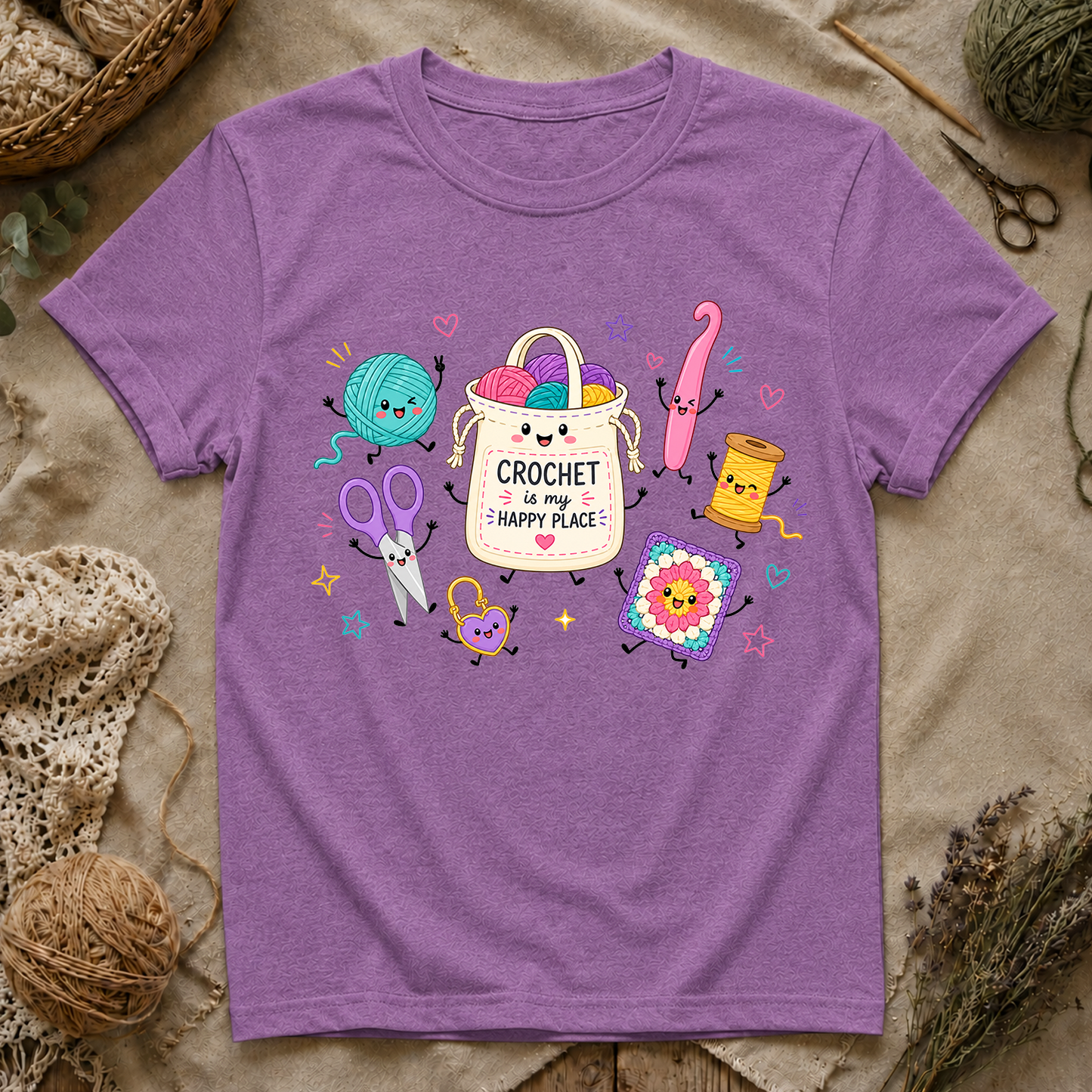 Crochet Is My Happy Place T-Shirt