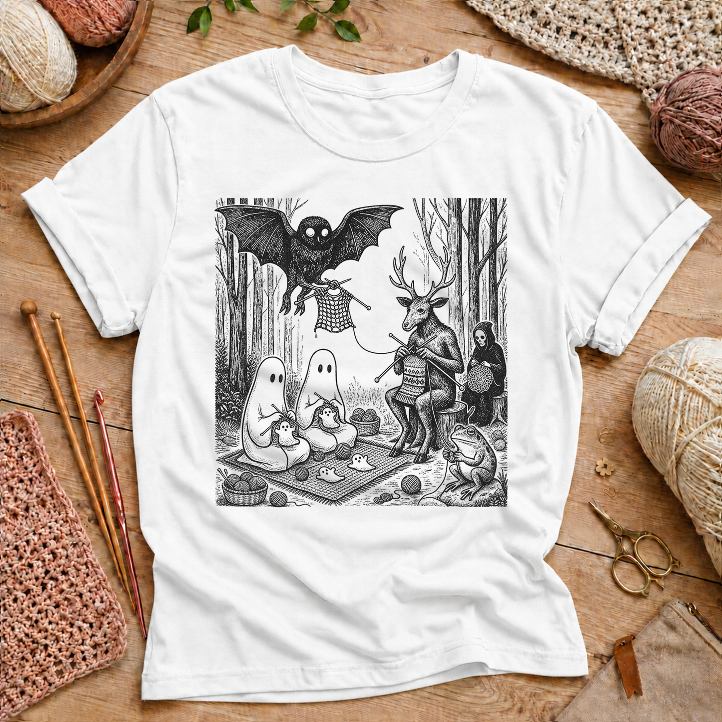 Halloween Picnic Graphic T Shirt