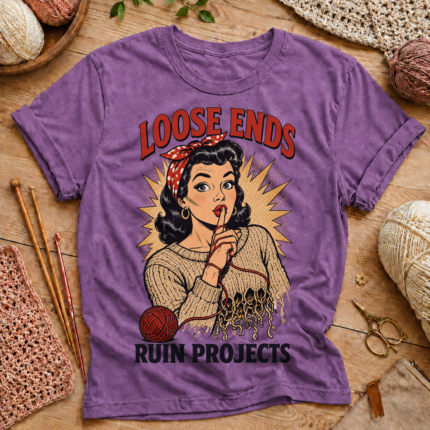 Loose Ends Ruin Projects T‑Shirt