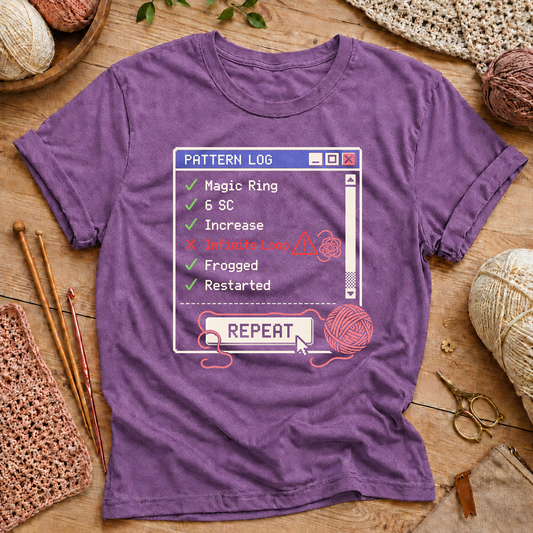 Crochet Pattern Log T-Shirt