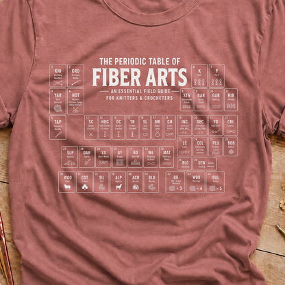 Fiber Arts Periodic Table T Shirt