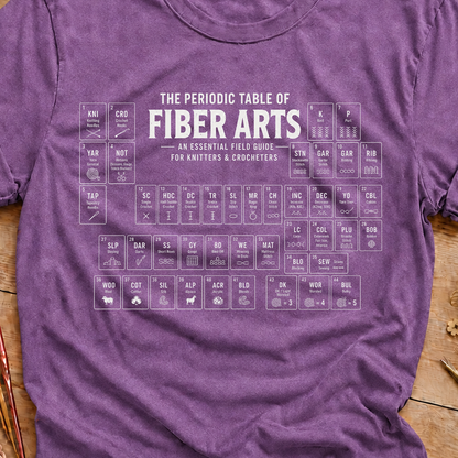 Fiber Arts Periodic Table T Shirt
