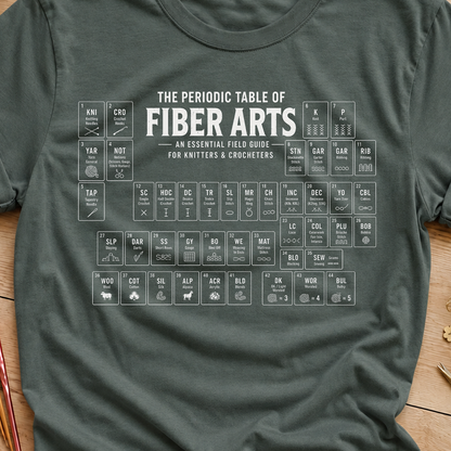 Fiber Arts Periodic Table T Shirt