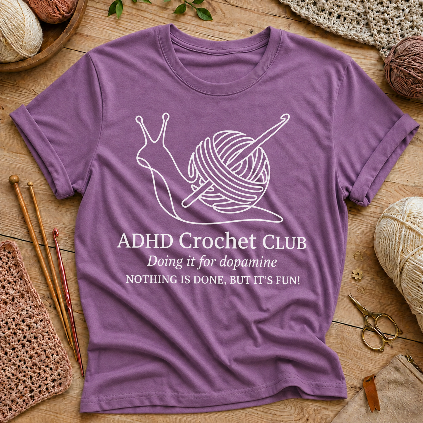 ADHD Crochet Club T‑Shirt
