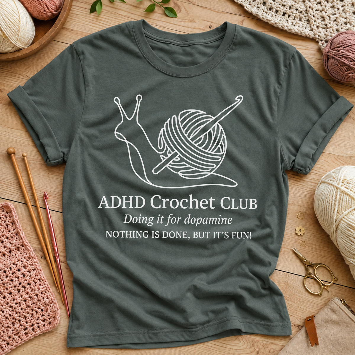 ADHD Crochet Club T‑Shirt