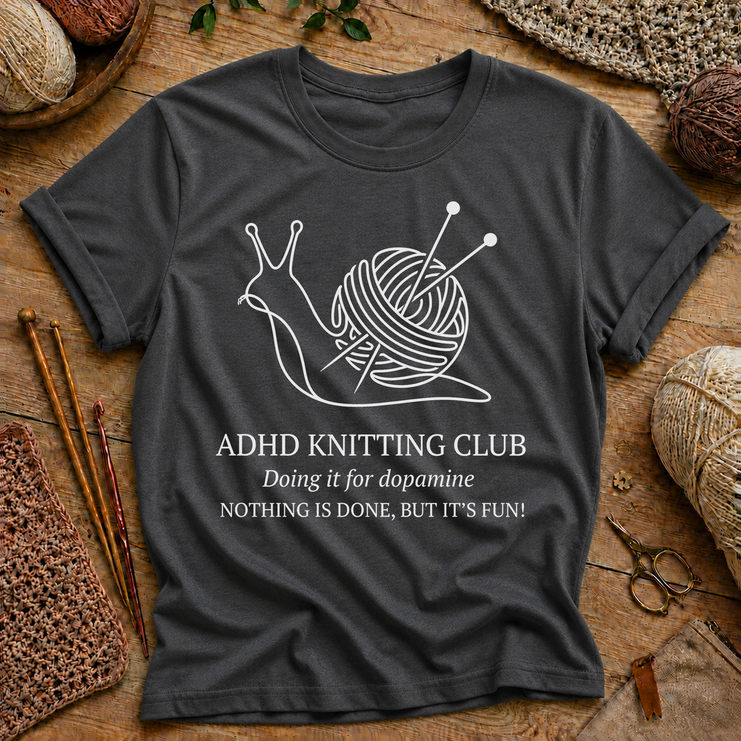 ADHD Knitting Club T-Shirt
