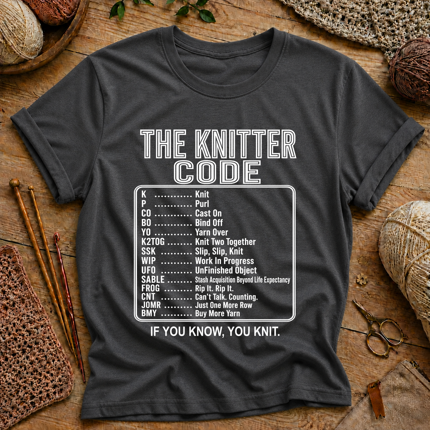 The Knitter Code T‑Shirt