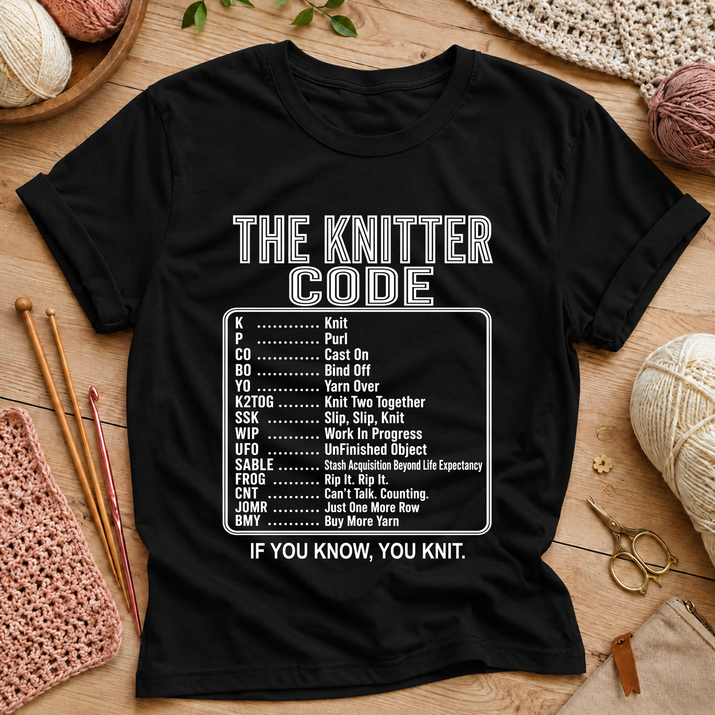 The Knitter Code T‑Shirt