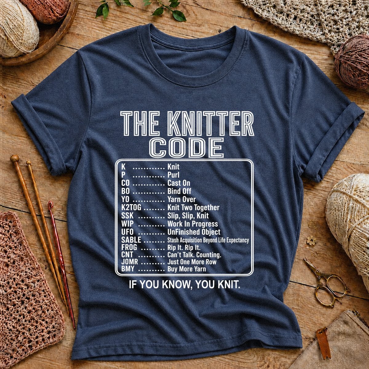 The Knitter Code T‑Shirt