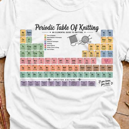 Periodic Table of Knitting T-Shirt