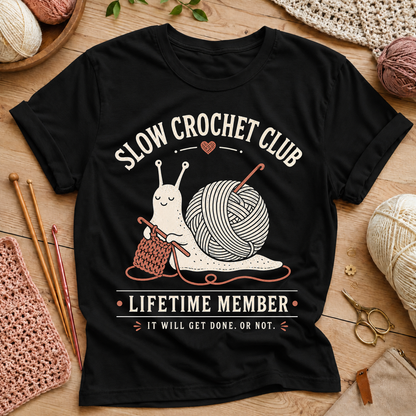 Slow Crochet Club T‑Shirt