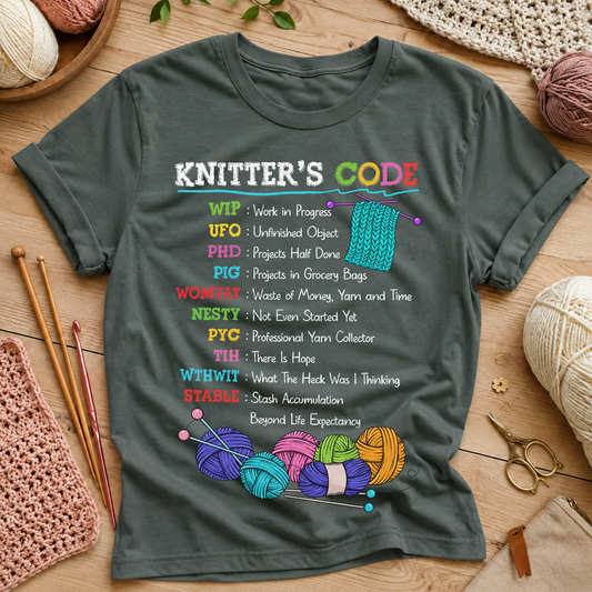 Knitter's Code T-Shirt
