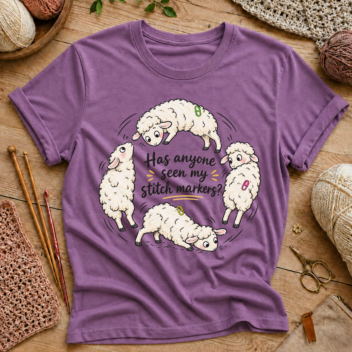 Has anyone seen my stitch markers? T-Shirt