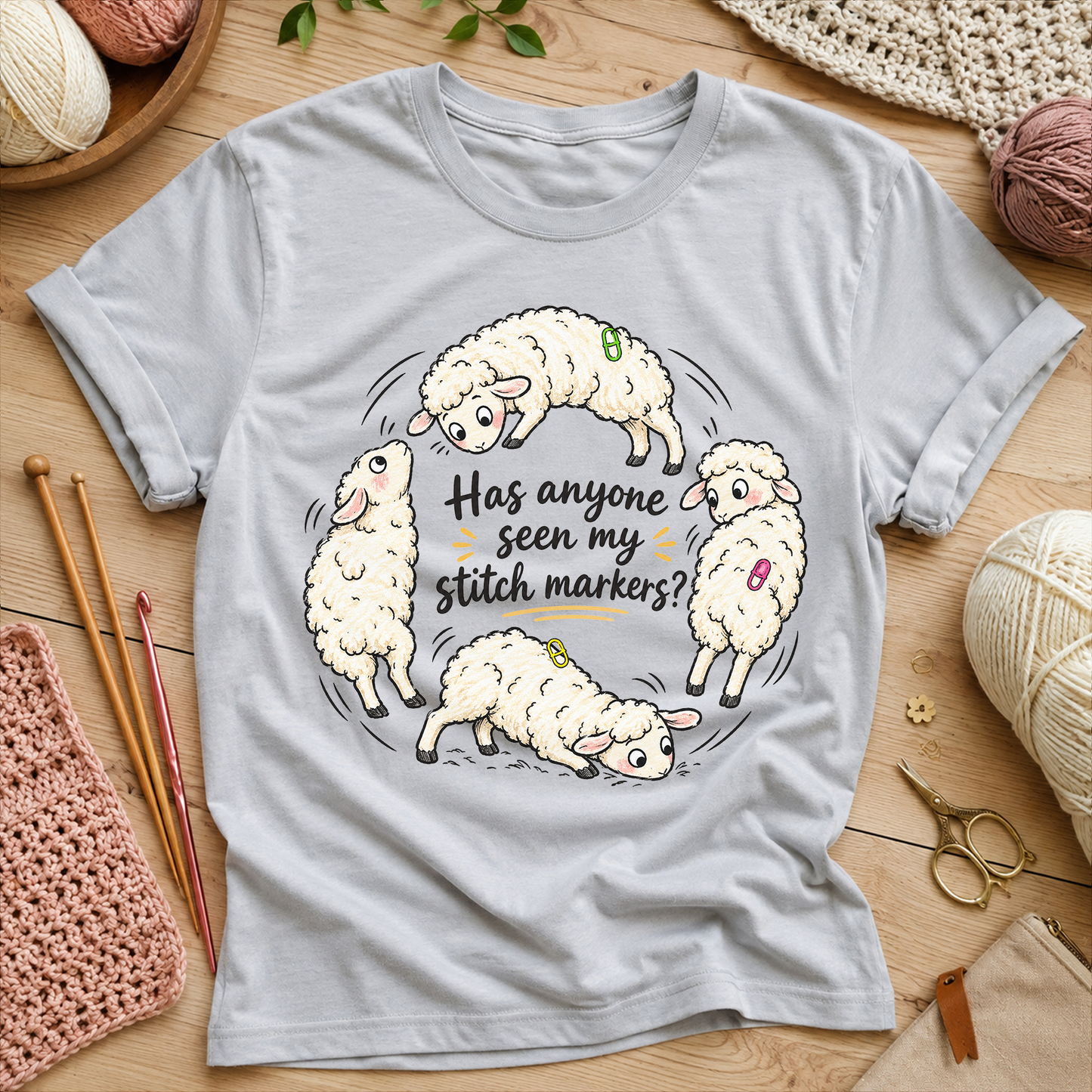 Has anyone seen my stitch markers? T-Shirt