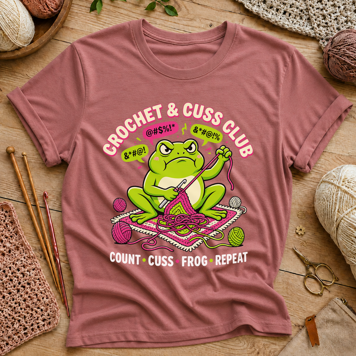 Crochet & Cuss Club T‑Shirt