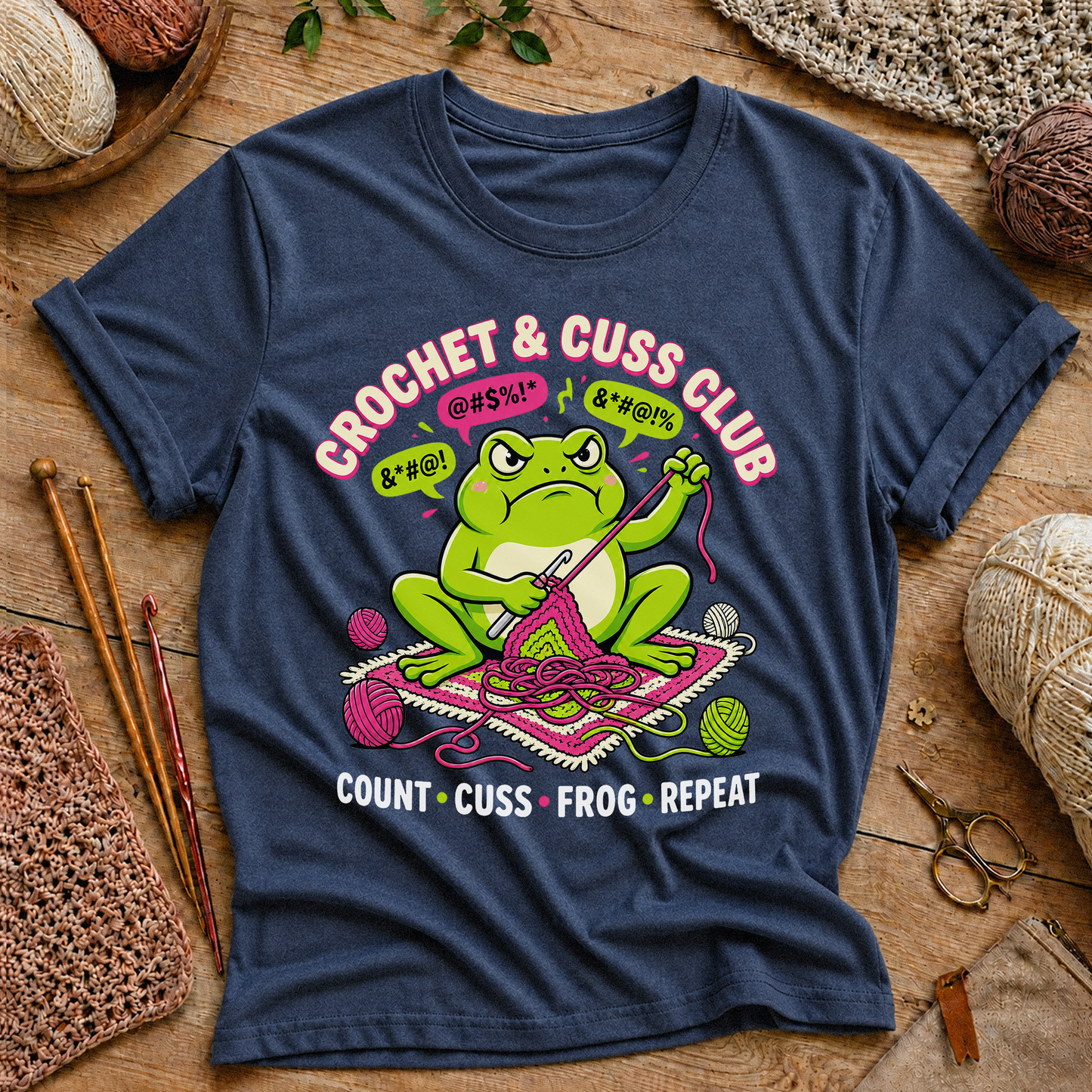 Crochet & Cuss Club T‑Shirt