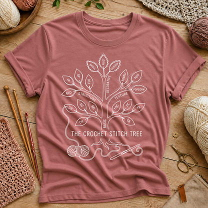 The Crochet Stitch Tree T-Shirt