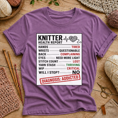 Knitter Health Report T-Shirt