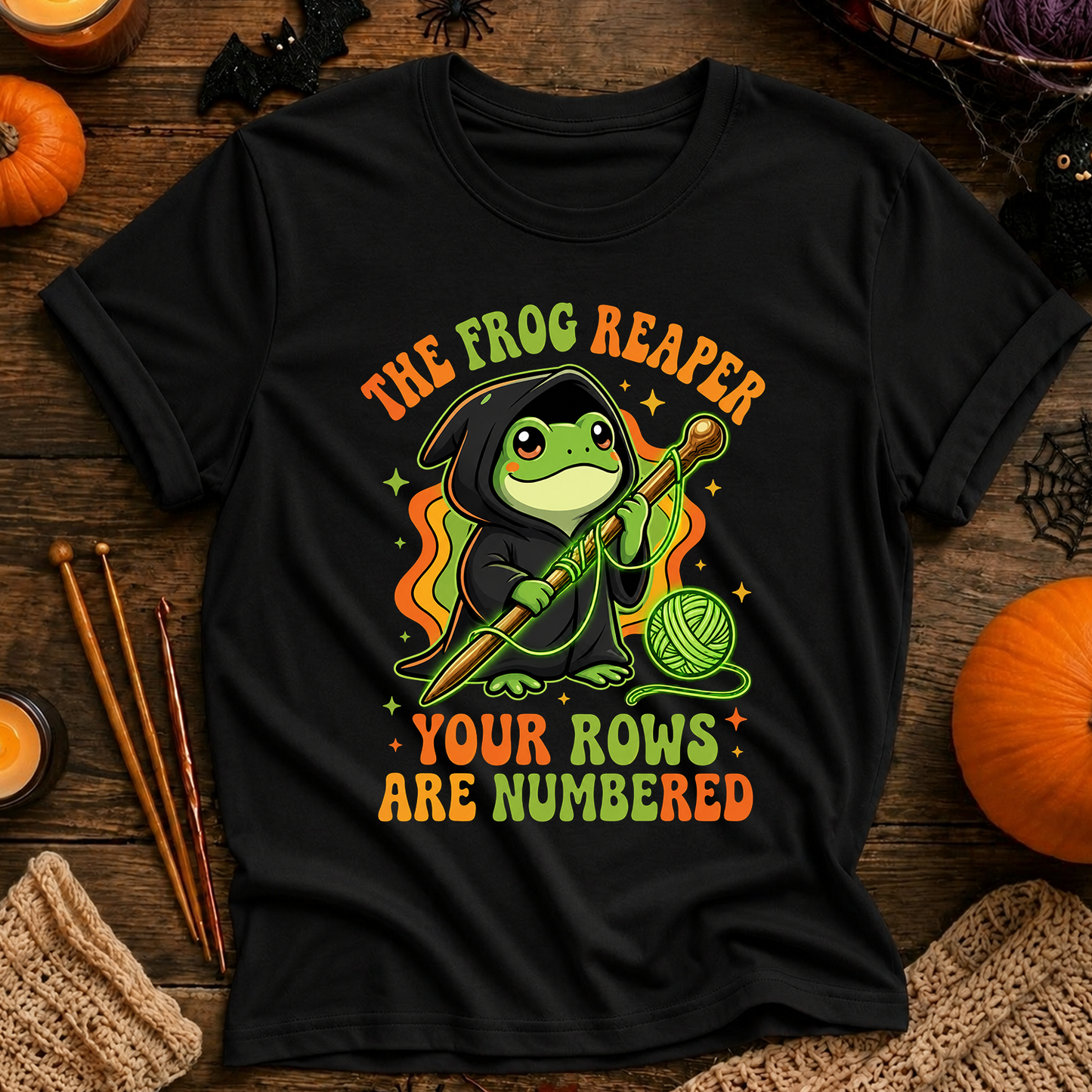 The Frog Reaper Your Rows Are Numbered T-Shirt