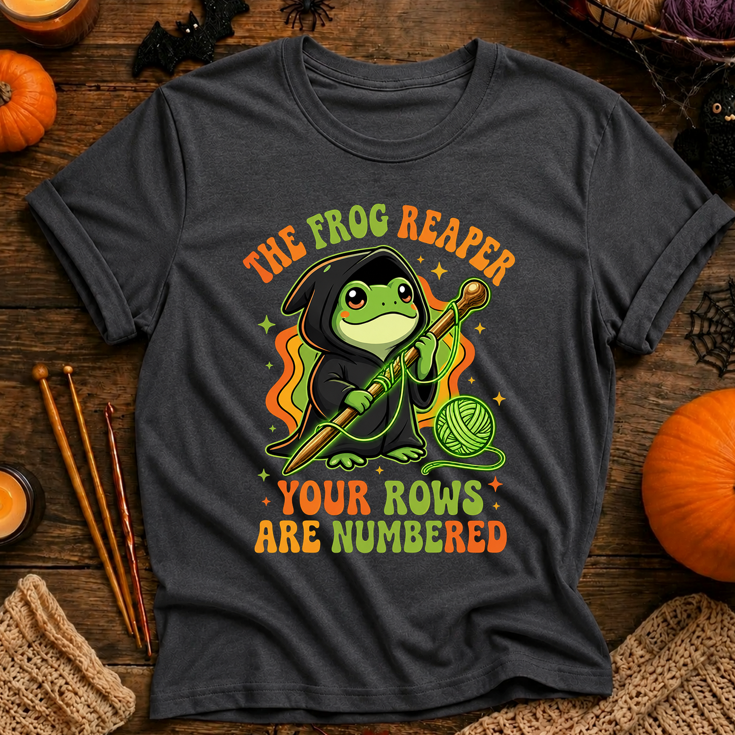 The Frog Reaper Your Rows Are Numbered T-Shirt