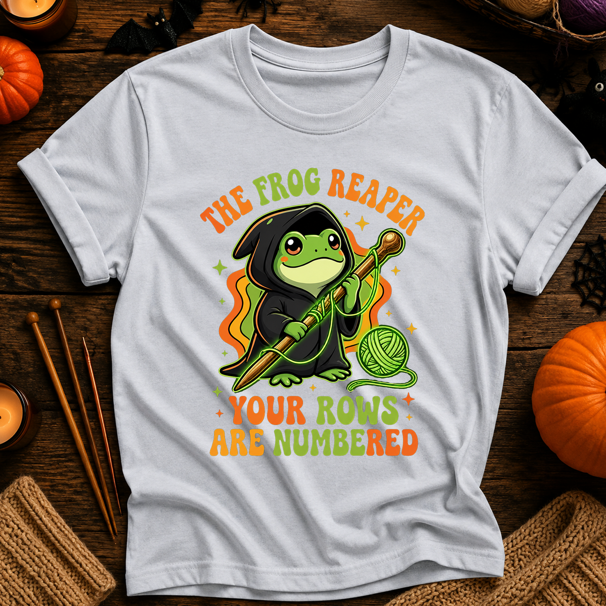The Frog Reaper Your Rows Are Numbered T-Shirt