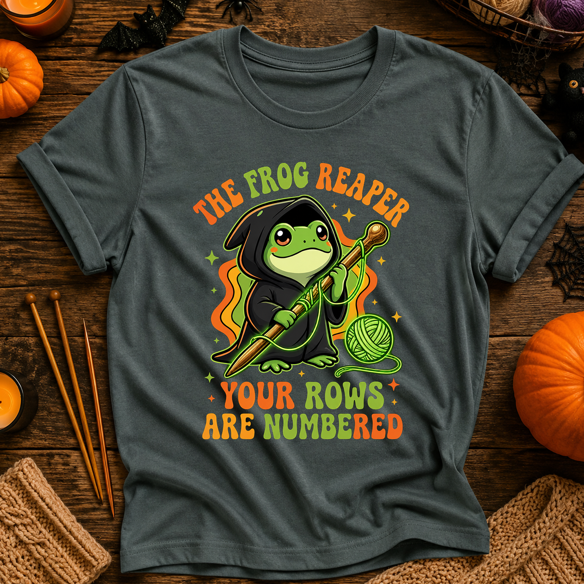 The Frog Reaper Your Rows Are Numbered T-Shirt