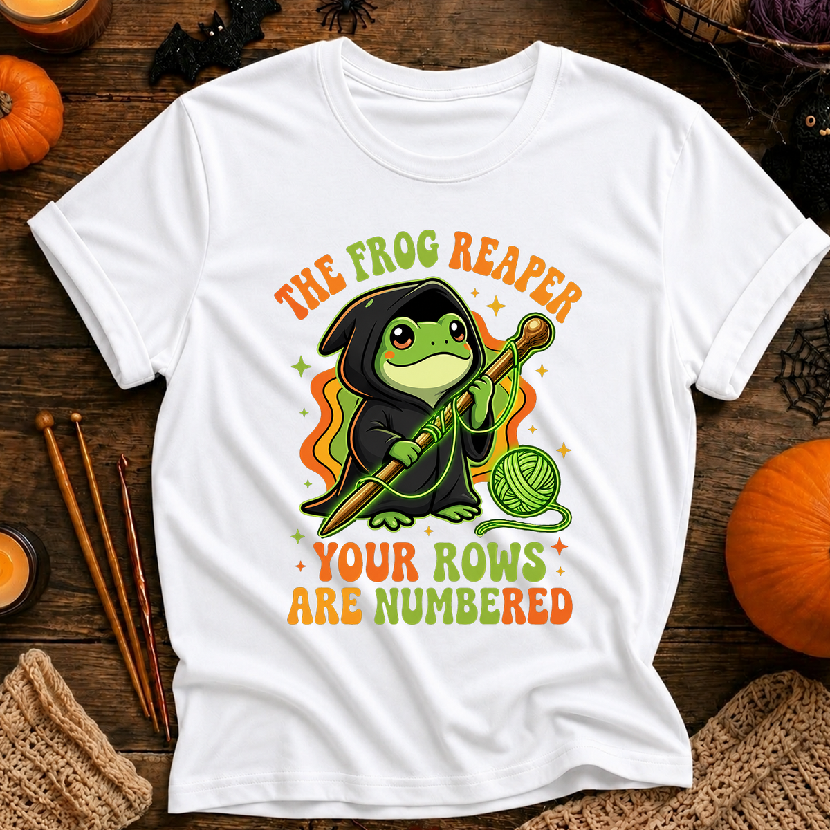 The Frog Reaper Your Rows Are Numbered T-Shirt