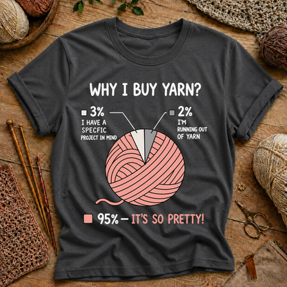 Why I Buy Yarn? 95% It’s So Pretty! T-Shirt