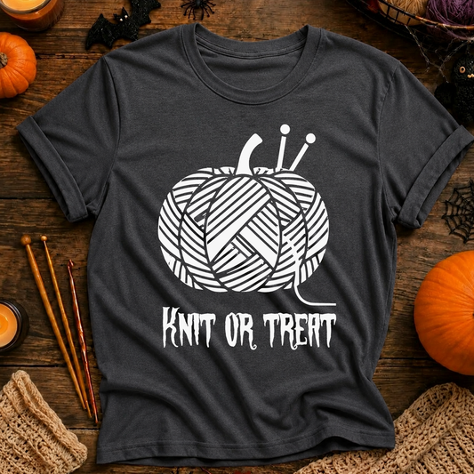 Knit or Treat Halloween T-Shirt